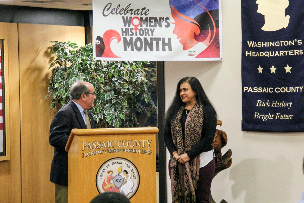 Dr. Joshi being was recognized by the Passaic County Board of Chosen Freeholders with a 2020 Women's History Month Award. 