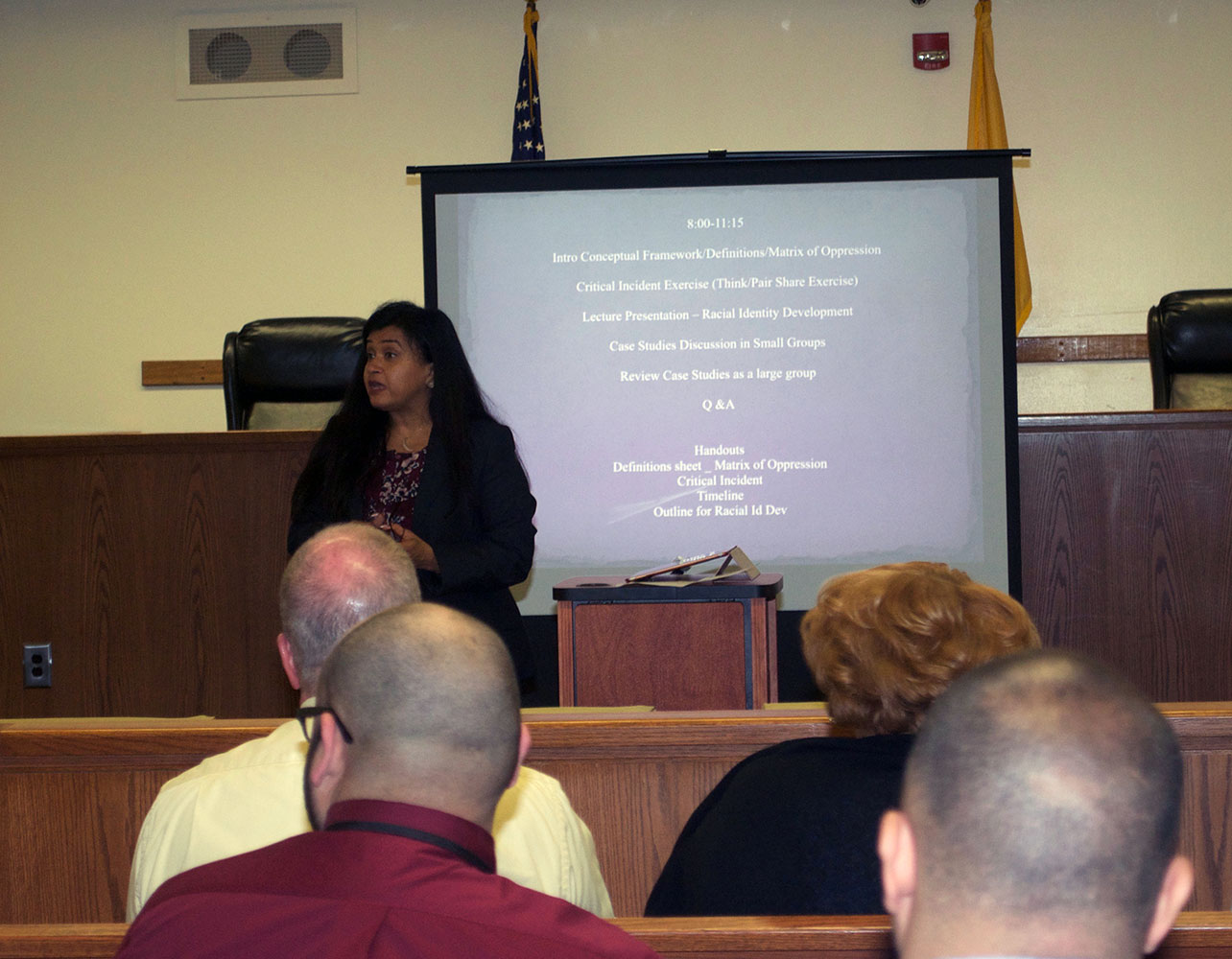 In 2016, The Camden Vicinage in New Jersey invited Dr. Joshi to present on bias and privilege for its judges and court staff members. 