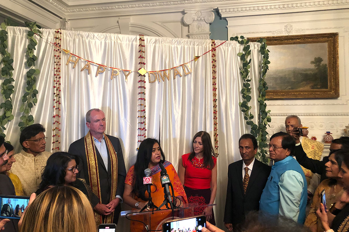 In 2019, Dr. Joshi was invited to speak about the significance of Diwali at a celebration hosted by Governor Phil Murphy and First Lady Tammy Murphy at Drumthwacket (the Governor's Mansion of New Jersey).